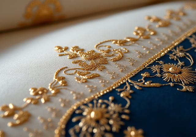 Drap avec broderies dorées de la collection Impériale